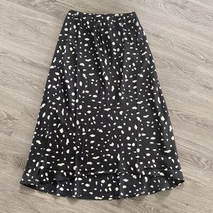 Petal & Pup Black and White Midi Skirt Size Medium/6